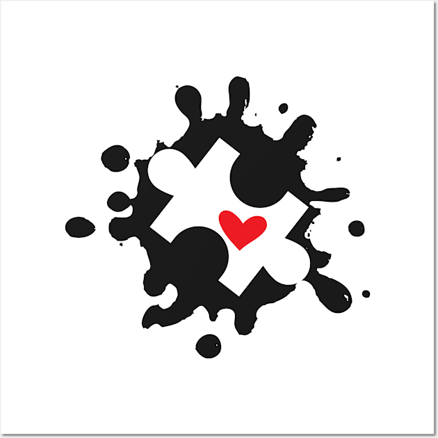 Autism Heart Wall Art by KC Happy Shop